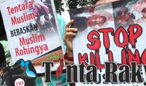 masa protes masalah rohingya