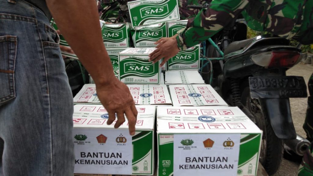 Korem 032 Wirabraja Berikan Bantuan Peduli Kemanusiaan
