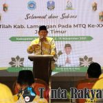 Wakil Bupati Lamongan Memberangkatkan Sejumlah 55 orang kafilah asal Kabupaten Lamongan. (Foto: